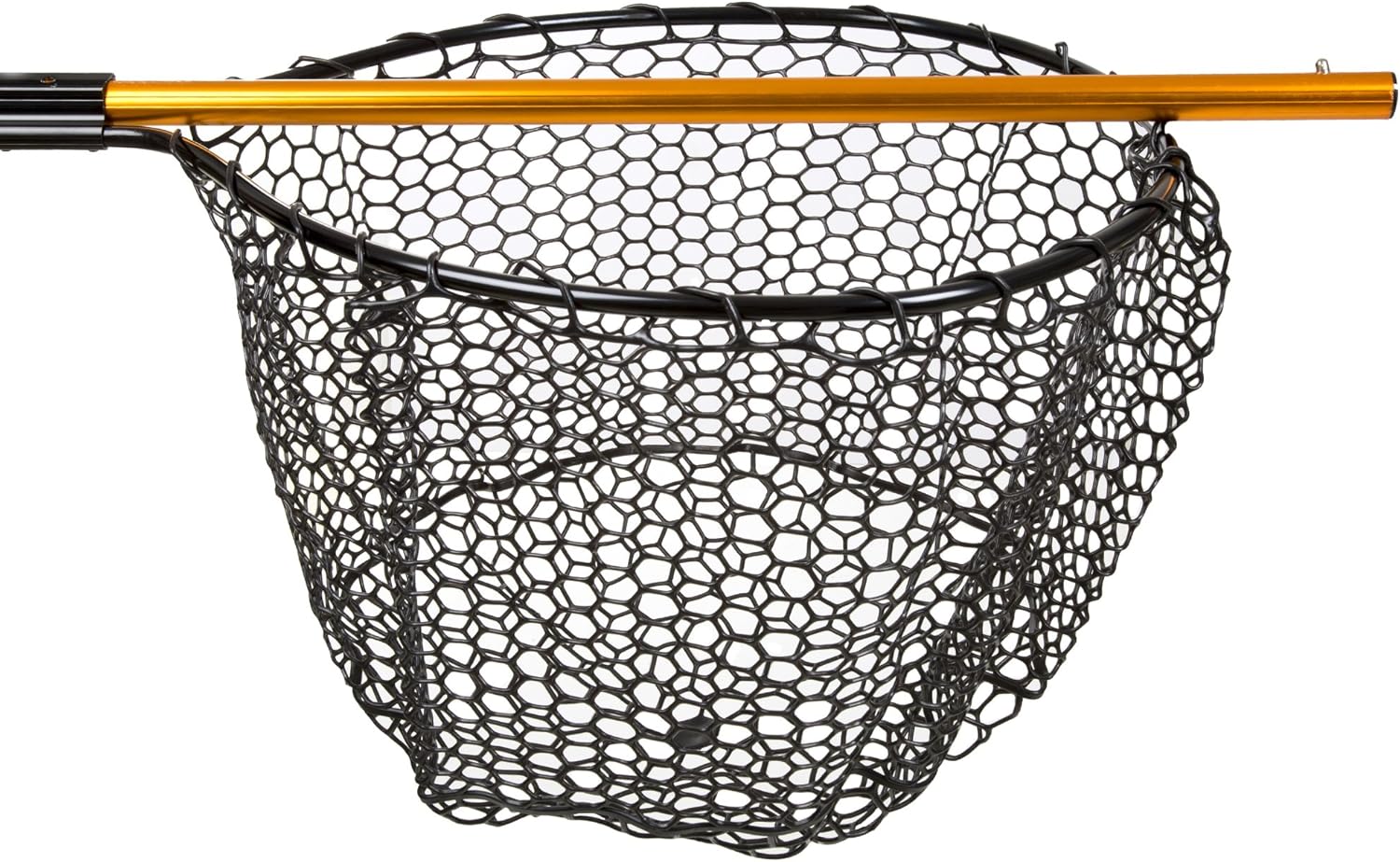 Landing Fish Net - Angler Tool with Clear Rubber Mesh Netting and Wooden Handle - Fly Fishing Equipment for Catch and Release by Wakeman - Image 4